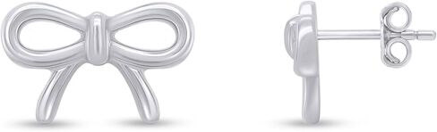 Bow Stud Earrings In 14K Gold Over Sterling Silver Christmas Gifts For Women in Saudi Arabia