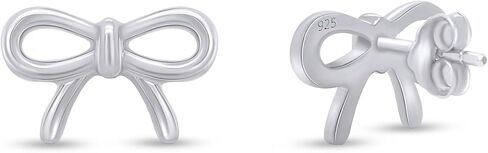 Bow Stud Earrings In 14K Gold Over Sterling Silver Christmas Gifts For Women in Saudi Arabia