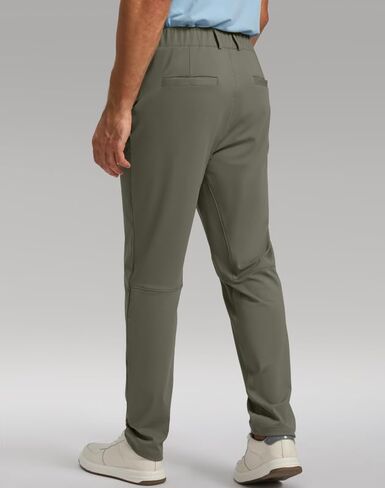 Soothfeel Men's Golf Pants with 5 Pockets Slim Fit Stretch Sweatpants Casual Travel Dress Work Pants for Men in Saudi Arabia