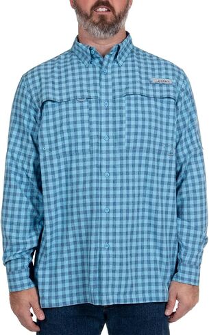 HABIT Mens Belcoast Long Sleeve River Guide Fishing Shirt in Kuwait