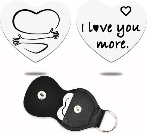 ShiQiao Spl Pocket Hug Token Heart Keychain for Men Women Birthday Christmas Presents Inspiration Long Distance Gifts in Kuwait