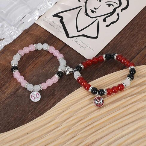 أساور SacXand المتطابقة للأزواج كيتي الصداقة أساور لأفضل الأصدقاء bf وgf هدايا مجوهرات عيد الميلاد للهالوين للنساء والرجال والفتيات in Kuwait