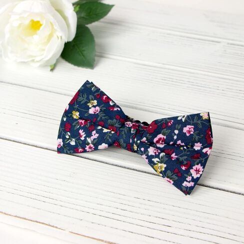 Spring Notion Men's Cotton Floral Printed Bow Tie in Saudi Arabia
