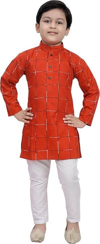 Tathastu Boys Weaved Cotton Kurta Set in Saudi Arabia