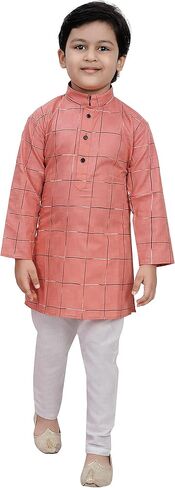 Tathastu Boys Weaved Cotton Kurta Set in Kuwait