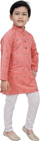 Tathastu Boys Weaved Cotton Kurta Set in Kuwait