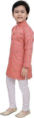 Tathastu Boys Weaved Cotton Kurta Set in Kuwait