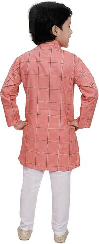 Tathastu Boys Weaved Cotton Kurta Set in Kuwait