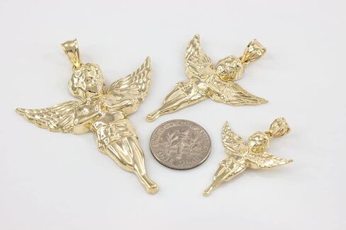 مجوهرات دينية من FDJ حلية قلادة من الذهب الأصفر عيار 14 قيراط على شكل Angel Heavenly Guardian - اختيار حجم القلادة in Saudi Arabia