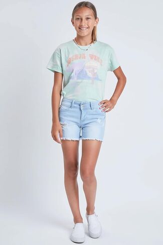 YMI Girls Wannabettafit Double Button Frayed Short in Saudi Arabia