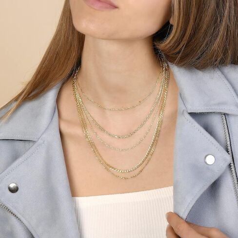 PORI JEWELERS 18 Karat Solid Yellow Gold 2.0mm Figaro Link Chain Necklace - 3+1 Link - Made In Italy- Available in 16"-30" in Saudi Arabia