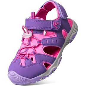 صنادل RUNSIDE للأولاد والبنات بمقدمة مغلقة للتنزه في الهواء الطلق/المشي صنادل رياضية أحذية مائية صيفية للأطفال الصغار/الأطفال الصغار/الأطفال الكبار in Kuwait