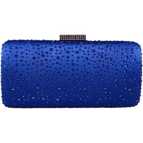Elegant Women Crystal Clutch Evening Bags Wedding Cocktail Box Handbag Purse