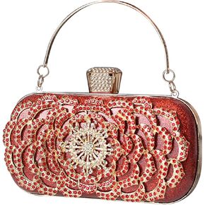 CORIOS Womens Rhinestone Evening Bag Sparkly Glitter Sequin Handbag Crystal Clutch Bag Bridal Wedding Purse in Kuwait