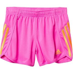 adidas Girls' Stripe Mesh Shorts, Screaming Pink, X-Large in Saudi Arabia