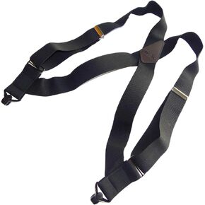 Holdup Hip-clip Style 2" Wide Trucker Suspenders for Men with USA Patented No-slip® Clips