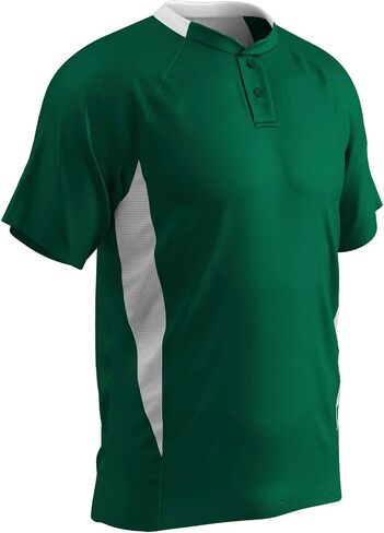 CHAMPRO Men's Clean Up 2-Button Baseball/Softball Jersey in Saudi Arabia
