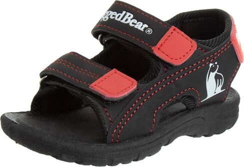 Rugged Bear Kids Boys Girls Open-Toe Outdoor Sport Water Sandals - beach pool slide adjustable strap shoes athletic summer (Toddler/Little Kid/Big Kid) in Saudi Arabia