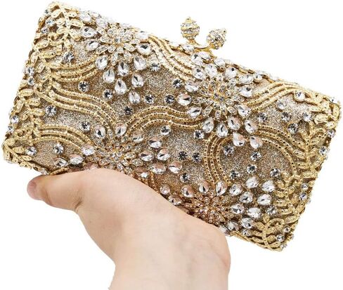 حقائب سهرة نسائية من Boutique De FGG مصنوعة من الكريستال وحقيبة يد لحفلات الزفاف ومحفظة وحفلات الزفاف وحفلات العشاء in Saudi Arabia