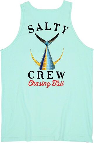 Salty Crew Tailed Tank Seafoam XXXL - تي شيرت كاجوال بدون أكمام للرجال من القطن - مقاس عادي - ملابس شاطئ لايف ستايل in Saudi Arabia