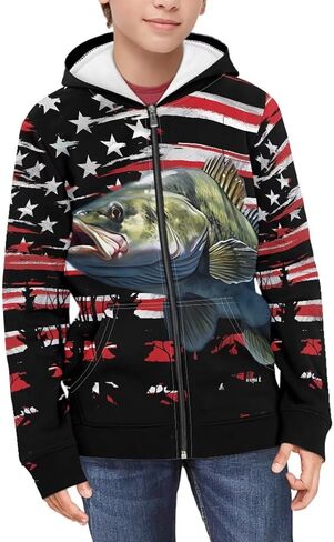 Coloranimal Kids Clothes Full Zip Up Hoody Sweatshirts for Girls and Boys Active Hoodies Ages 6-16year in Kuwait