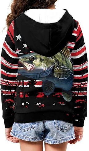 Coloranimal Kids Clothes Full Zip Up Hoody Sweatshirts for Girls and Boys Active Hoodies Ages 6-16year in Kuwait