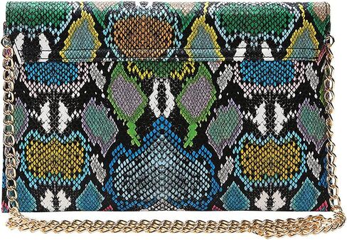 نيوفانسي المرأة جلد الثعبان المغلف حقيبة صغيرة المحافظ Crossbody مع سلاسل مساء حفلة موسيقية الكتف رسول حقائب اليد in Kuwait