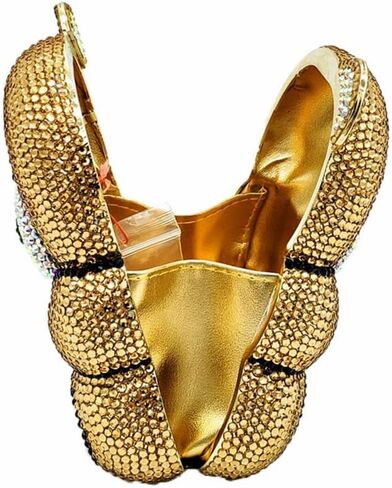 DJBM المرأة الدب حجر الراين مخلب مساء حقيبة كريستال مخلب المحافظ الماس مخلب للنساء حفلة مسائية in Saudi Arabia