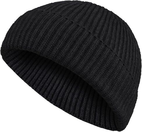 قبعة Surblue Fisherman Beanie الشتوية المحبوكة بحافة قابلة للطي للرجال والنساء in Kuwait