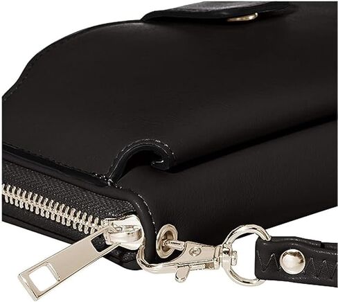 محفظة معصم نسائية من Heaye مع حامل للهاتف الخلوي بسحاب حول المحفظة من البولي يوريثان باللون البني الفهد in Kuwait