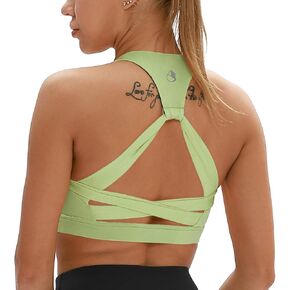 icyzone Workout Sports Bras for Women - Fitness Athletic Exercise Running Bra, Activewear Yoga Tops