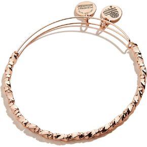 Alex and Ani Accents Majesty Metal Beaded Expandable Bangle for Women, Shiny Finish, 2 to 3.5 in