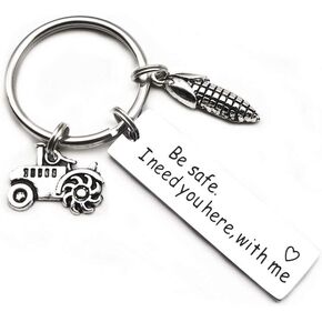 Keychain for Police Firefighter Pilot Military Be Safe I Need You Here with Me Police Officer Firefighter Gift