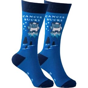 Cancer Gift Socks - Cancer Sucks Awareness Apparel Chemo Patient Support