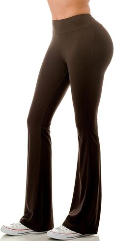 Jvini Flare Leggings for Women- High Waisted Buttery Soft Flared Bootcut Wide Leg Yoga Pants in Kuwait