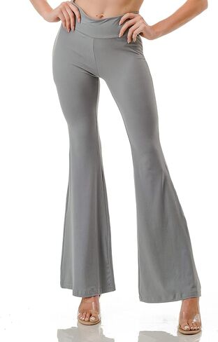 Jvini Flare Leggings for Women- High Waisted Buttery Soft Flared Bootcut Wide Leg Yoga Pants in Kuwait