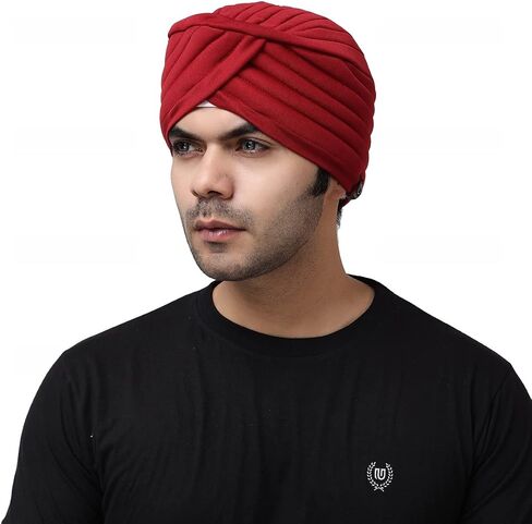 BISMAADH Sikh Tradition Readymade Turban, Dastar, Pagri, Beanie Head Cover for Men in Kuwait