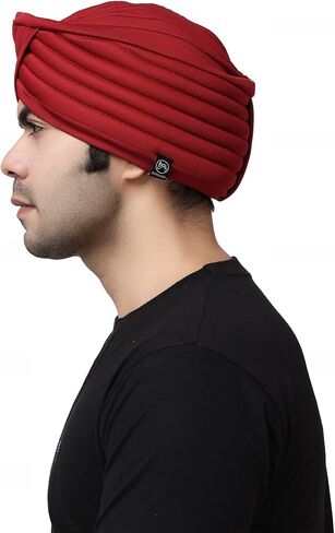BISMAADH Sikh Tradition Readymade Turban, Dastar, Pagri, Beanie Head Cover for Men in Kuwait