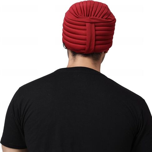 BISMAADH Sikh Tradition Readymade Turban, Dastar, Pagri, Beanie Head Cover for Men in Kuwait