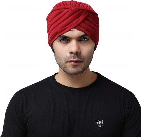 BISMAADH Sikh Tradition Readymade Turban, Dastar, Pagri, Beanie Head Cover for Men in Kuwait