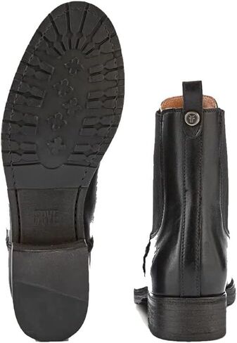 Frye Melissa Chelsea Boots for Women - Rugged and Comfortable Leather Lined Slip On Classics with Leather Outsole and Antique Metal Hardware in Kuwait