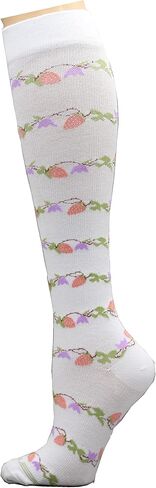 REXX 3 Pairs Women's Knee-high Therapeutic Graduated Anti-Fatigue 8-15mmHg Combed Cotton Compression Socks in Kuwait
