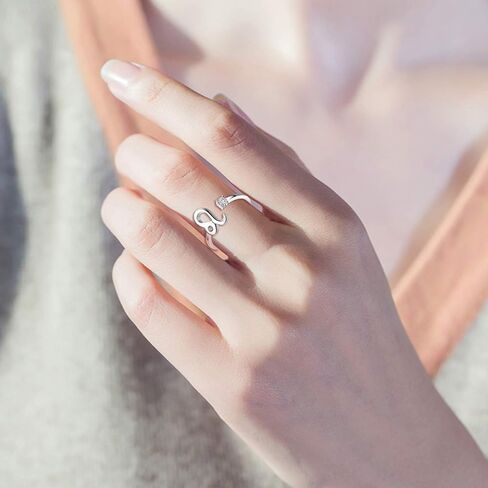 YFN 925 Sterling Silver Zodiac Sign Rings 12 Constellation Astrology Adjustable Cute Ring in Kuwait