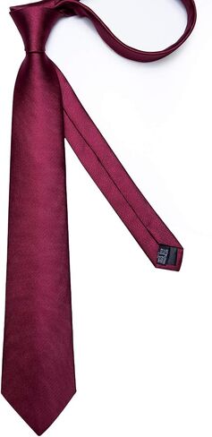 DiBanGu Mens Silk Solid Necktie, Gold Tie Tack with Chain, Gold Tie Ring, Pocket Square, Cuff Links Gift Box Set Formal in Saudi Arabia