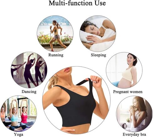 SIMIYA 2 حزمة المرأة حمالة صدر رياضية سلسة ضغط حمالات الصدر سوبر الراحة اليوغا Bralette تنفس المحاصيل تانك القمم in Kuwait