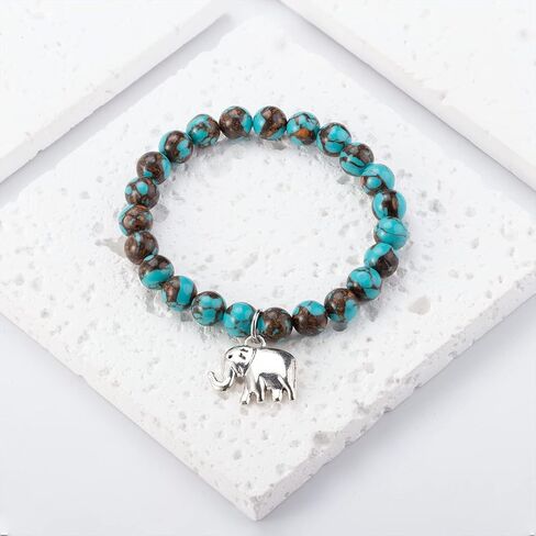 سوار الفيل المحظوظ من ARHTF للنساء، هدايا الفيل، هدايا الحظ السعيد للنساء، لا تنسى أبدًا مدى قوتك، هدايا ملهمة للفيل in Kuwait