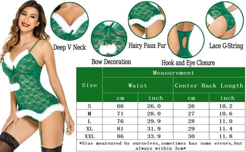 ADOME Christmas Lingerie Women Lingerie Sets with Garter Belt Chemise Babydoll in Saudi Arabia