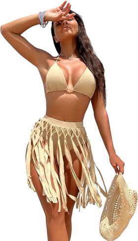 بدلة استحمام نسائية من قطعتين من Verdusa بيكيني بأهداب وصدرية ولباس داخلي in Kuwait