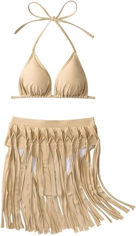 بدلة استحمام نسائية من قطعتين من Verdusa بيكيني بأهداب وصدرية ولباس داخلي in Kuwait