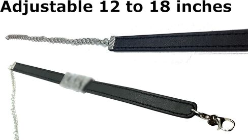 تشوكر كاستوم طوق من الجلد الصناعي يس سير للنساء - اكسسوار لطيف ومثير قابل للتعديل من الجلد ومرصع بحجر الراين in Kuwait